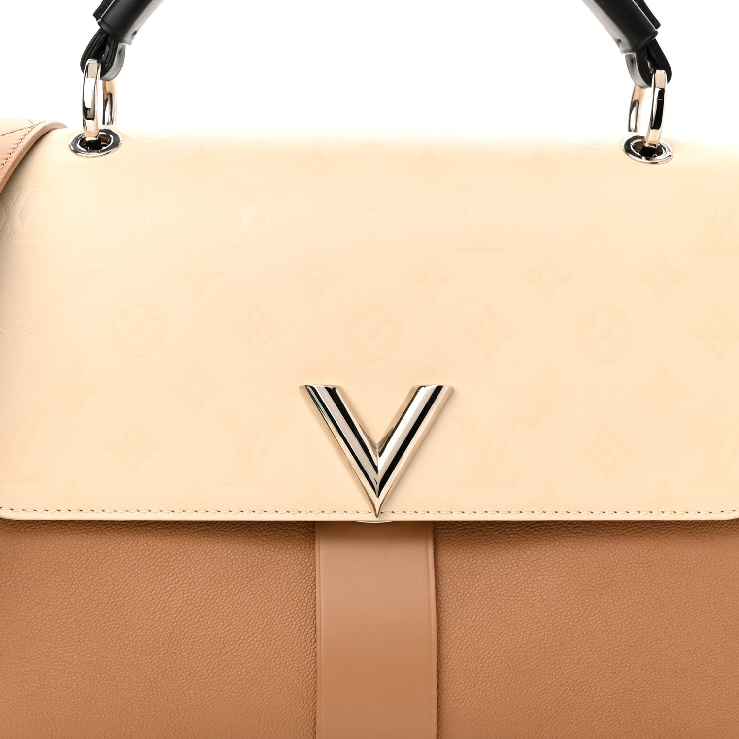 Louis Vuitton Cuir Plume Ecume Very One Handle Sesame Creme 6 of 11