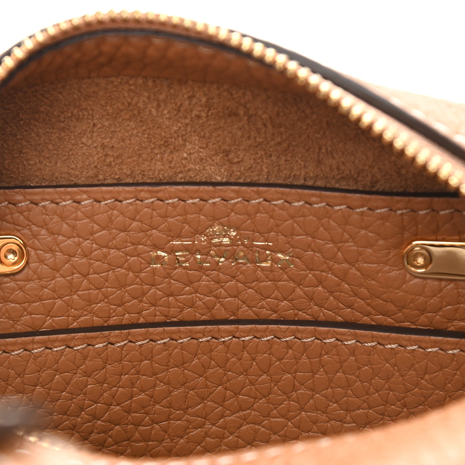 Delvaux Taurillon Soft Nano Cool Box Satchel Vegetal Ivory 6 of 9