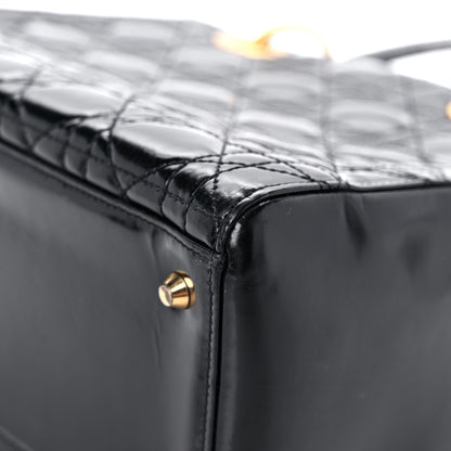 Christian Dior Patent Cannage Medium Lady Dior Black 11 of 16