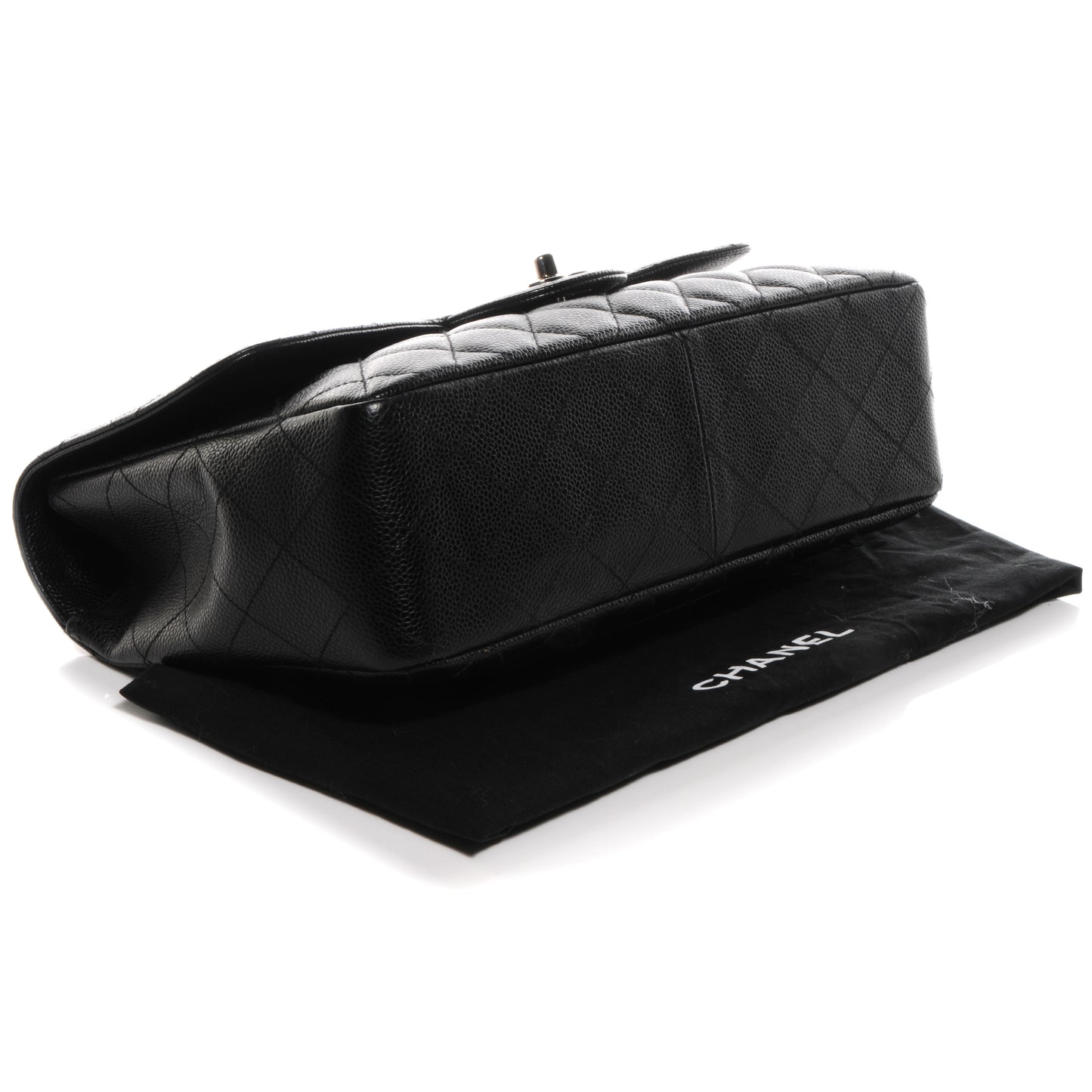 Caviar Jumbo Single Flap Black