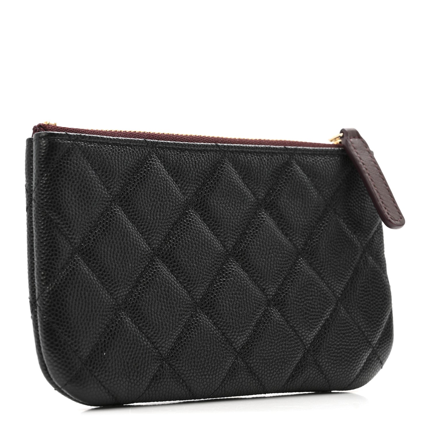 Chanel Caviar Quilted Small Cosmetic Case Black 3 of 8
