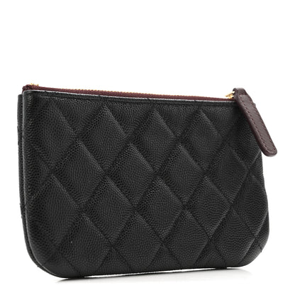 Chanel Caviar Quilted Small Cosmetic Case Black 3 of 8