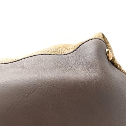 Gucci Monogram Web Medium Rania Top Handle Bag Brown 11 of 15