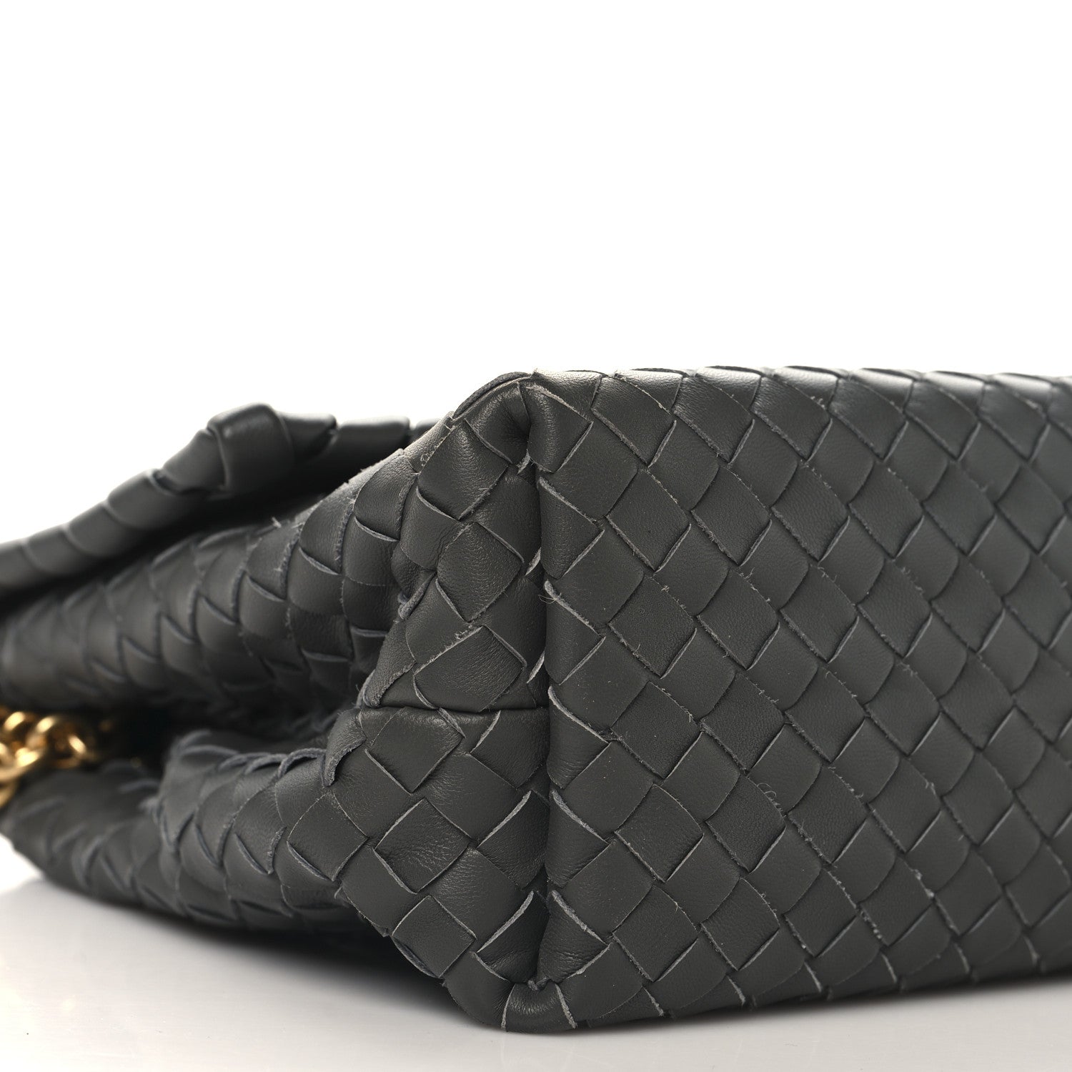 Bottega Veneta Nappa Intrecciato Small Olimpia Shoulder Bag Steel 9 of 10