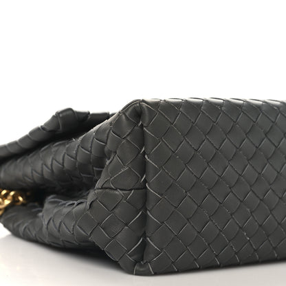 Bottega Veneta Nappa Intrecciato Small Olimpia Shoulder Bag Steel 9 of 10
