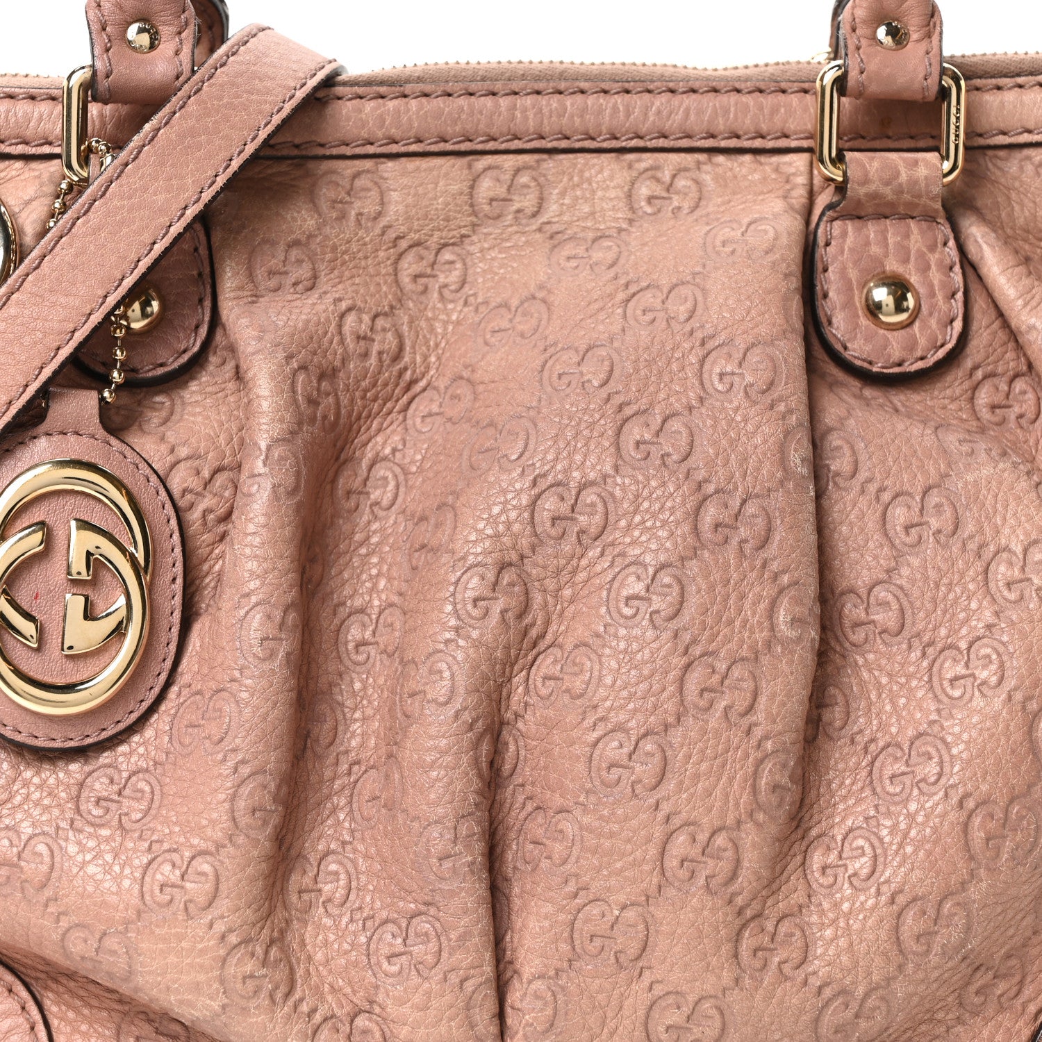 Gucci Guccissima Medium Sukey Top Handle Bag Dusty Rose 8 of 10