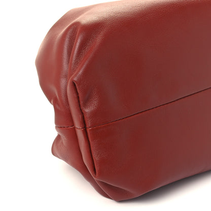 Bottega Veneta Smooth Butter Calf The Pouch Oversized Clutch Rust 10 of 11