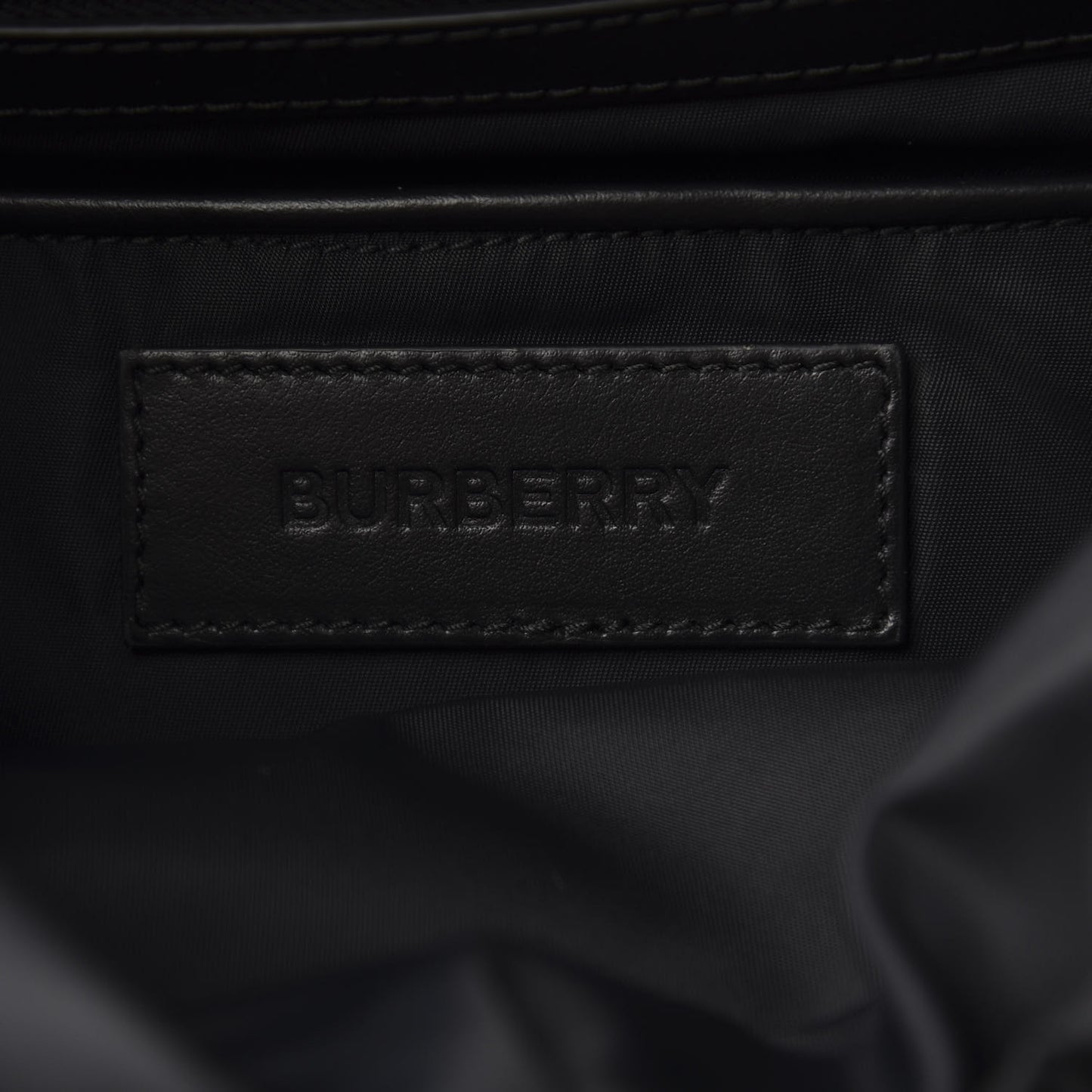 Nylon Logo Print Medium Rucksack Backpack Black