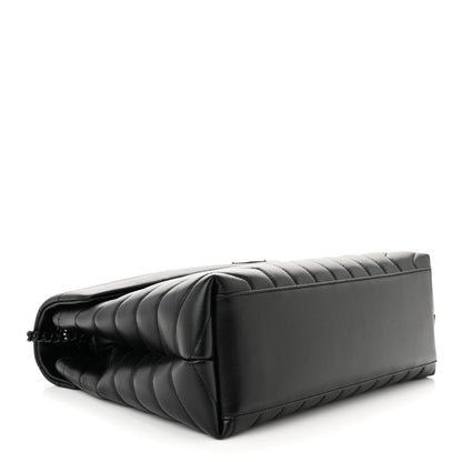 Saint Laurent Calfskin Y Quilted Monogram Monochrome Medium Loulou Chain Satchel Black 4 of 10