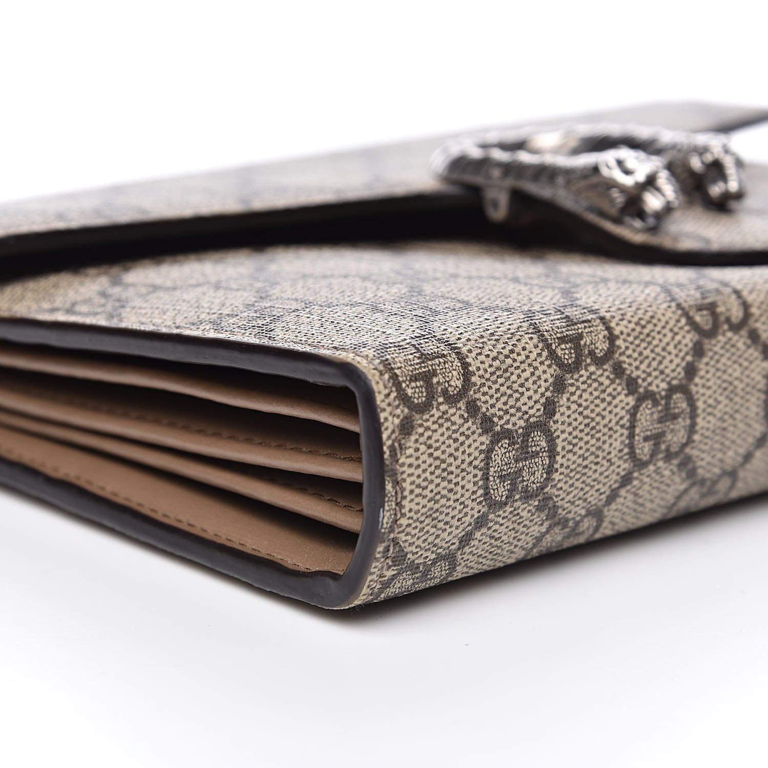 Gucci GG Supreme Monogram Mini Dionysus Chain Wallet Beige Taupe 10 of 14