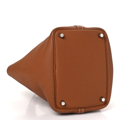 Hermes Taurillon Clemence Picotin Lock 18 PM Gold 4 of 10