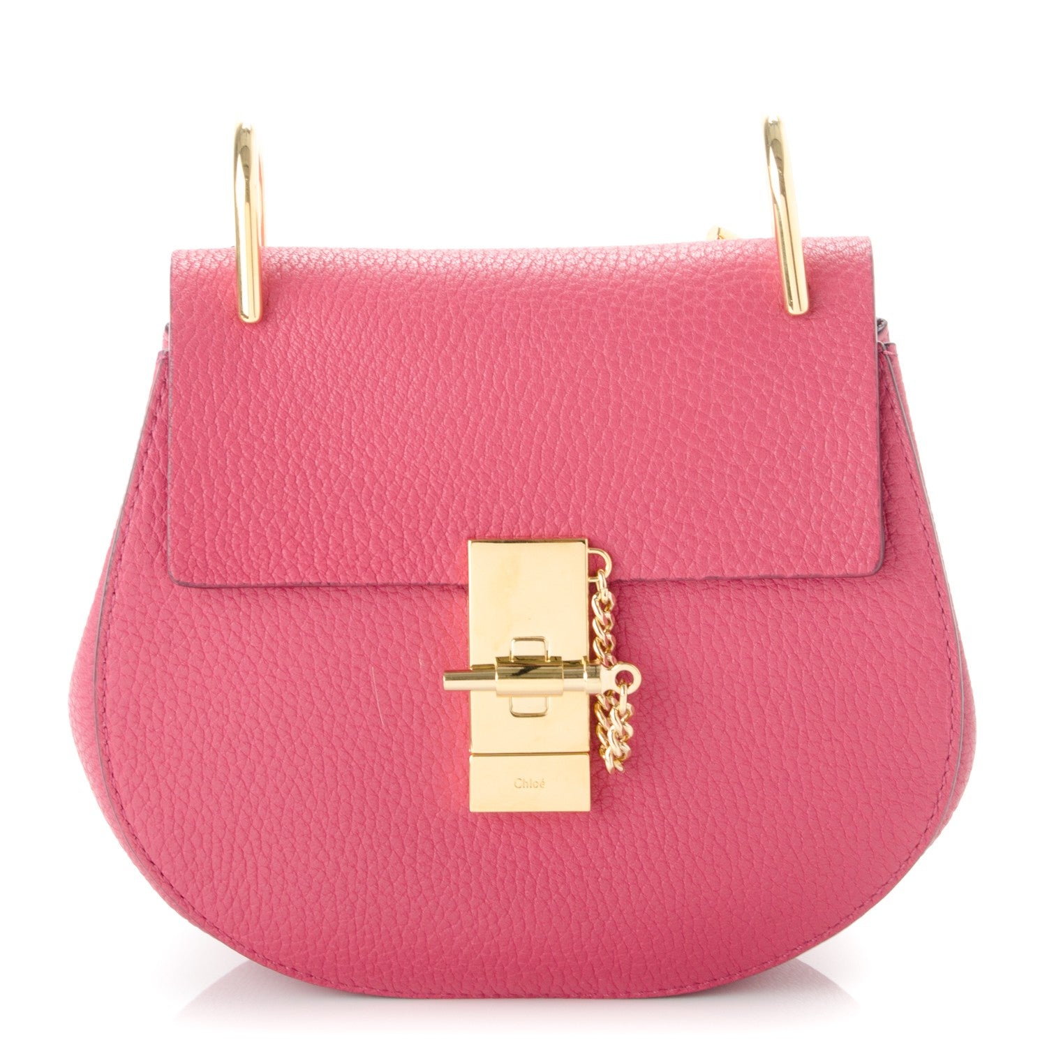 Chloe Grained Lambskin Mini Drew Shoulder Bag Dreamy Pink 1 of 6