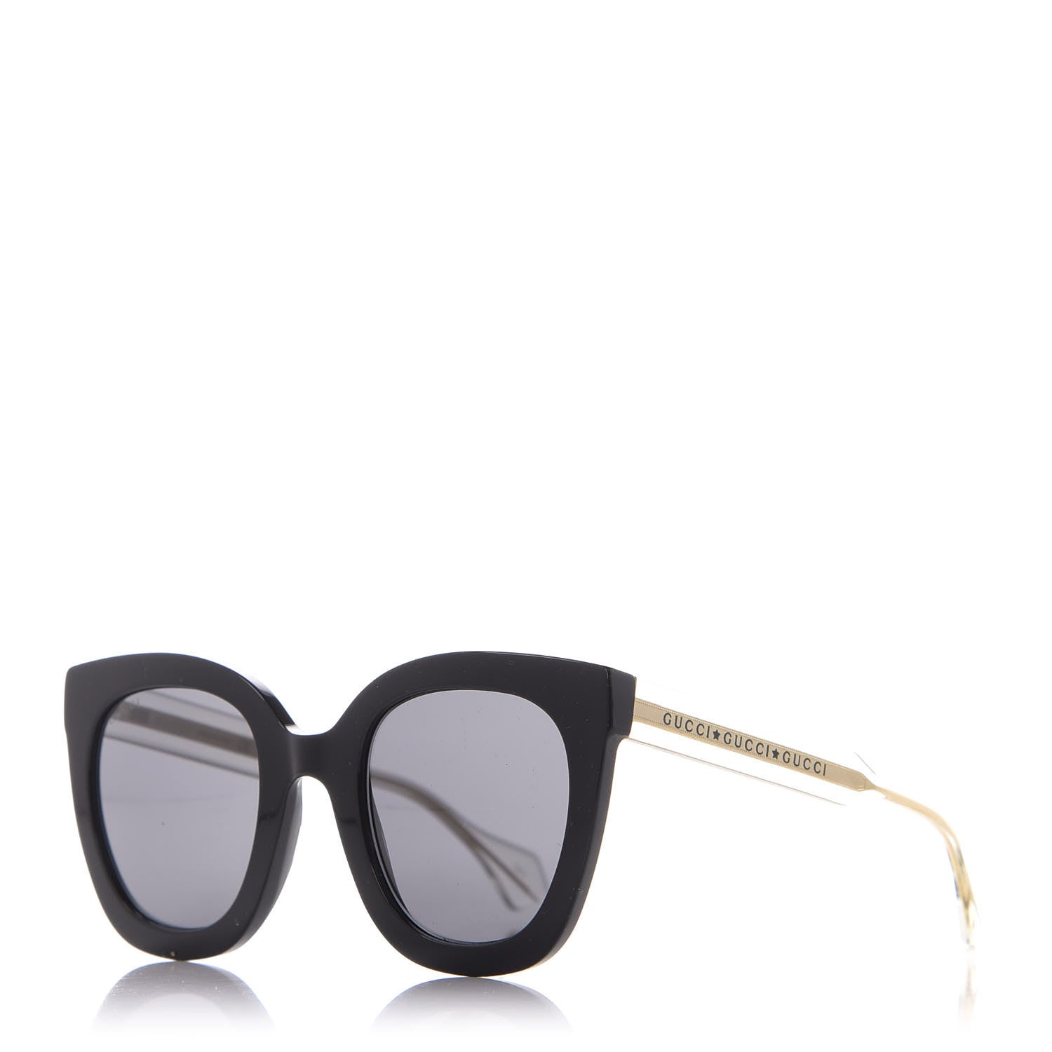 Gucci Acetate Crystal Sunglasses GG0564S Black Grey 1 of 8