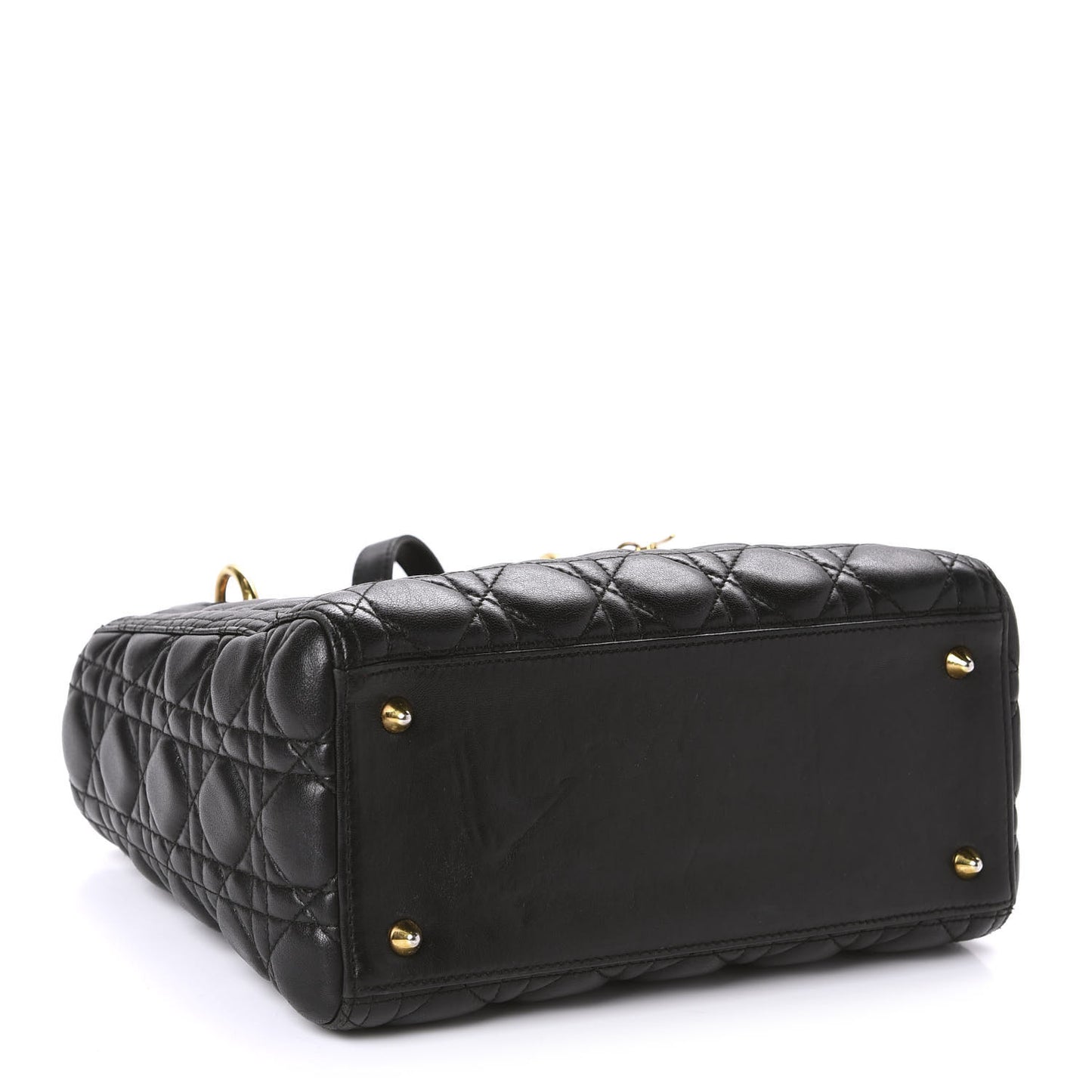 Lambskin Cannage Medium Lady Dior Black