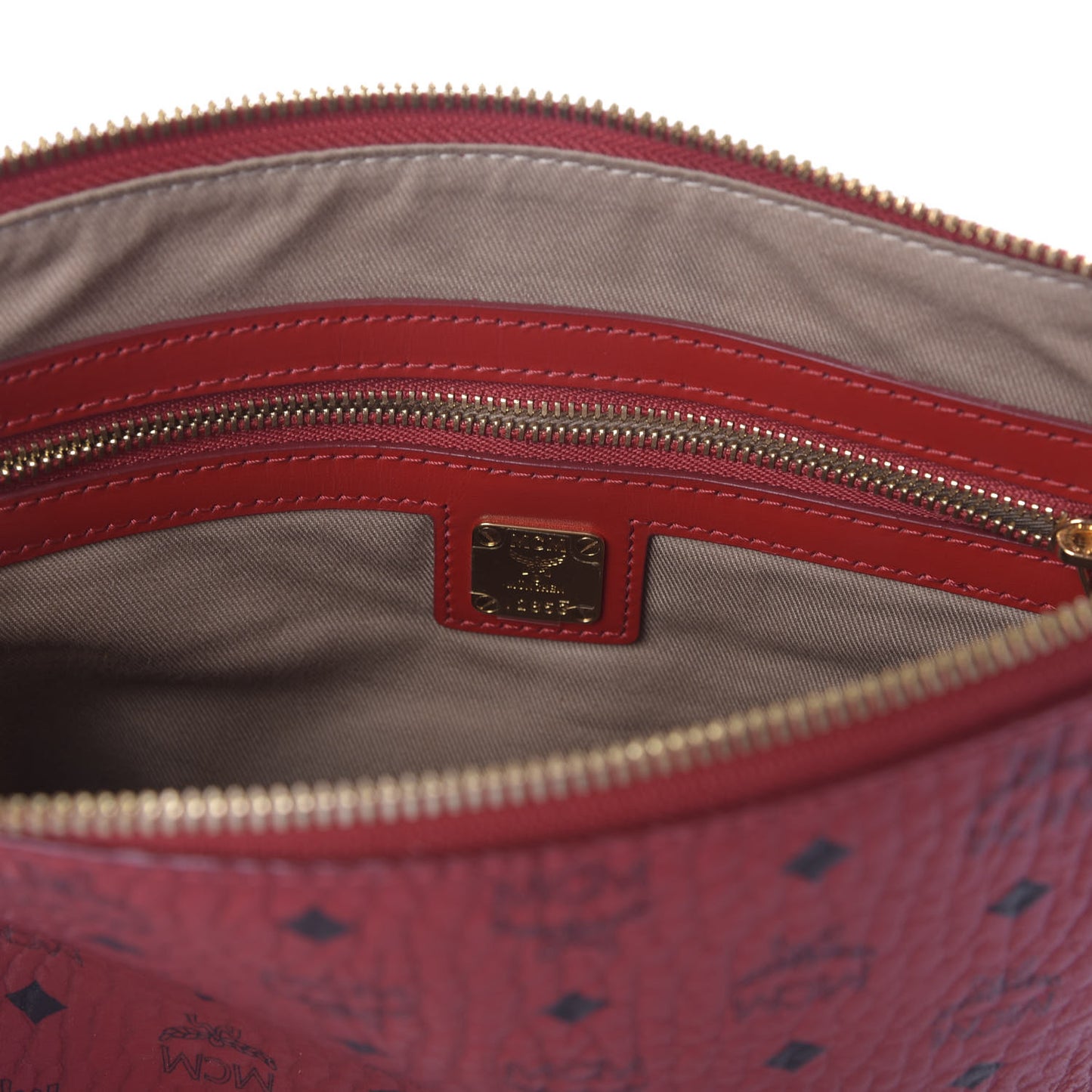 Visetos Medium Crossbody Pouch Ruby Red