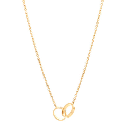 Cartier 18K Yellow Gold Interlocking LOVE Necklace 1 of 4