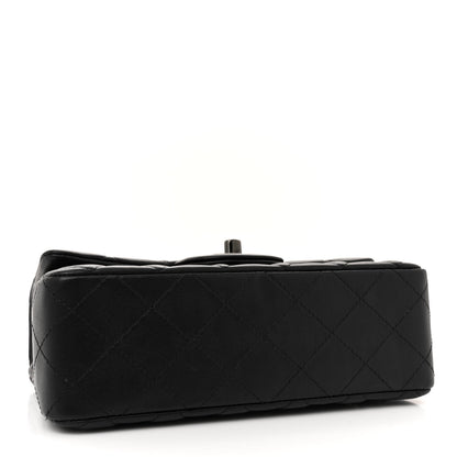 Chanel Lambskin Quilted Mini Rectangular Flap So Black 4 of 12