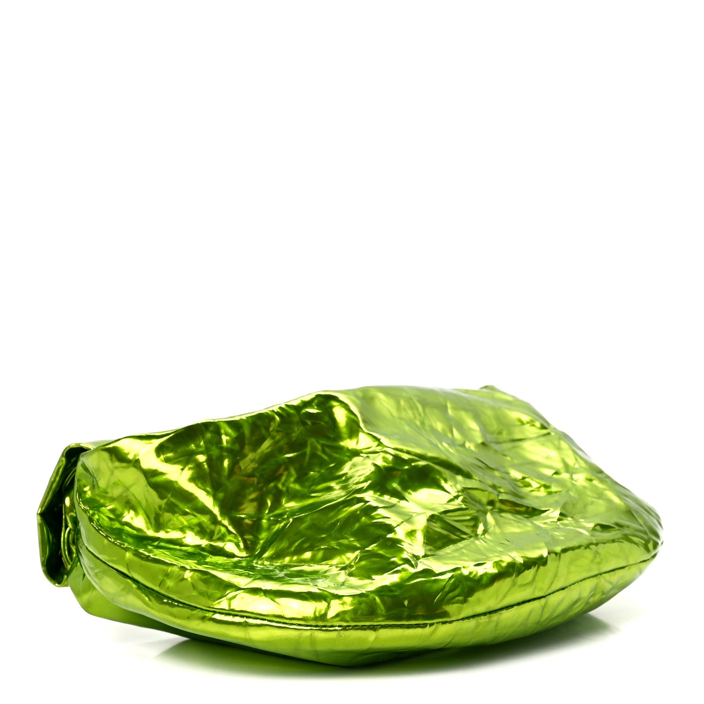 Metallic Crushed Calfskin Mini Jodie Chlorophyll