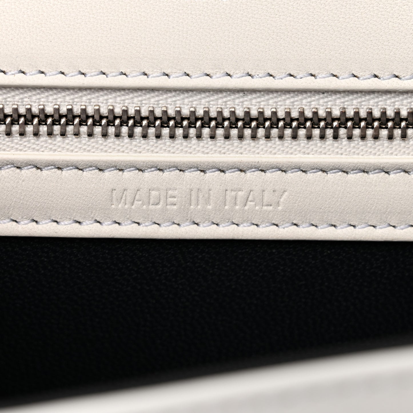 Patent Micro-Cannage Small Diorama Flap Bag White