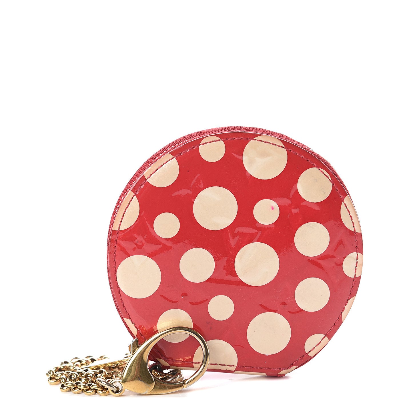Vernis Kusama Infinity Dots Chapeau Coin Purse Red
