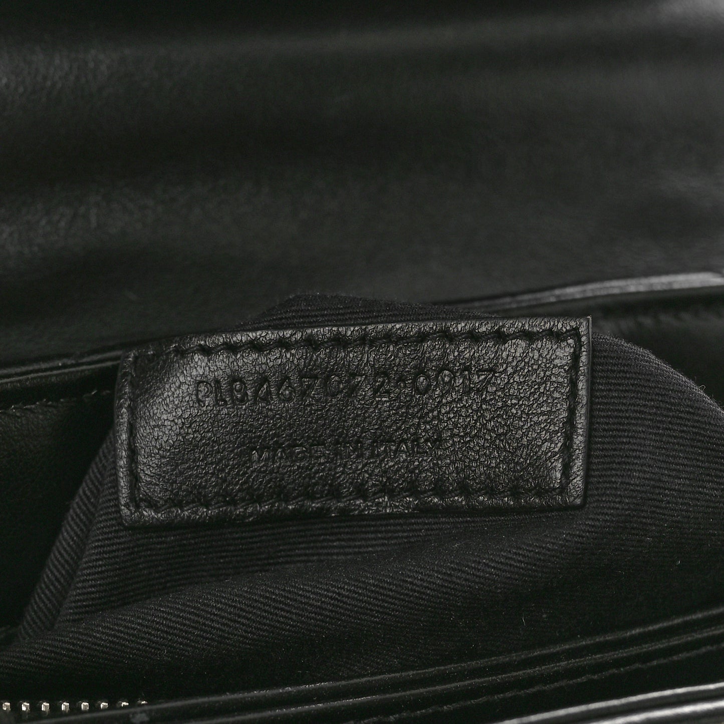 Calfskin Y Quilted Monogram Toy Loulou Crossbody Bag Black