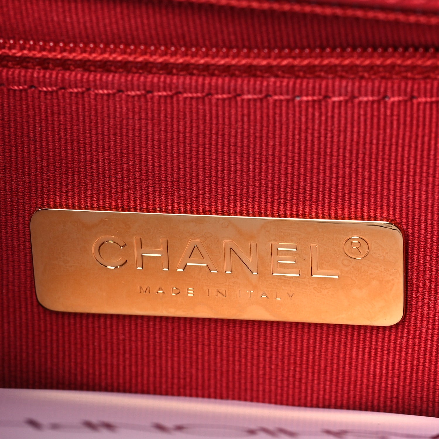 Chanel Lambskin Quilted Large Chanel 19 Flap Red 6 of 11