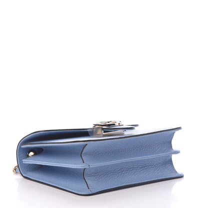 Gucci Dollar Calfskin Small Interlocking G Shoulder Bag Mineral Blue 4 of 10