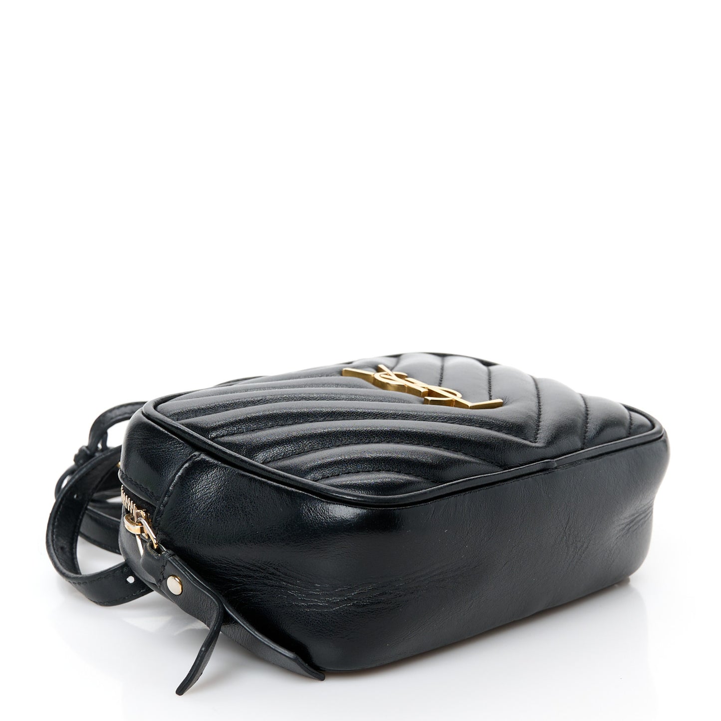 Calfskin Matelasse Monogram Lou Belt Bag Black