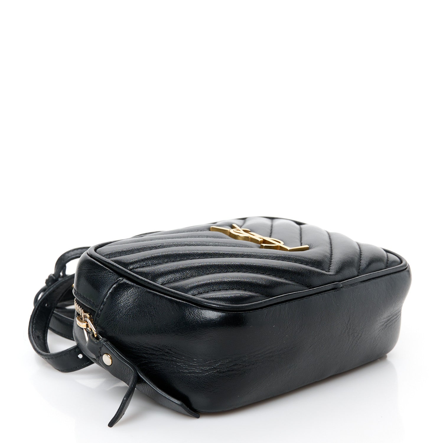 Saint Laurent Calfskin Matelasse Monogram Lou Belt Bag Black 4 of 10