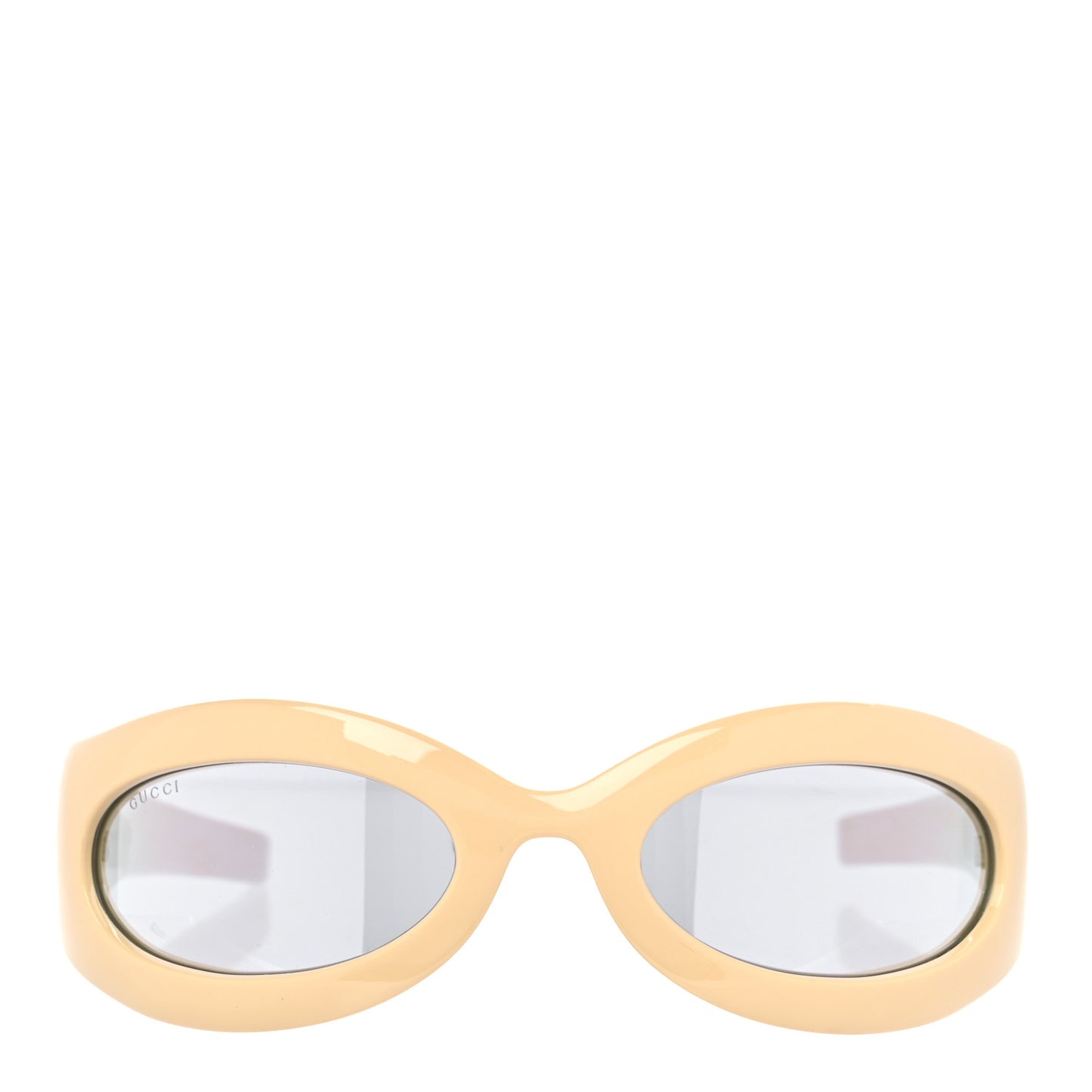 Acetate GG1247S Oval Geometric-frame Sunglasses Yellow