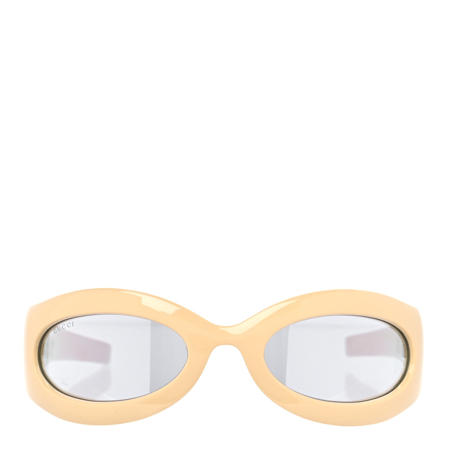 Gucci Acetate GG1247S Oval Geometric-frame Sunglasses Yellow 2 of 8