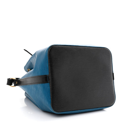 Louis Vuitton Epi Petit Bi-Color Noe Bleu Toledo Black 4 of 17