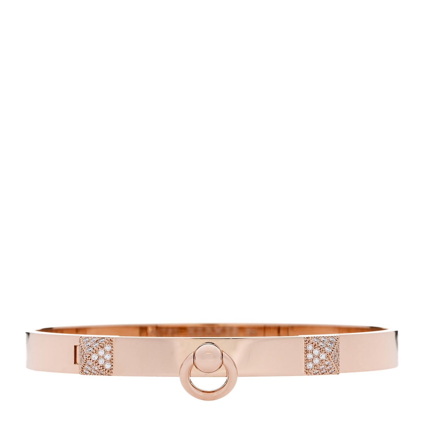 18K Rose Gold Diamond PM Collier De Chien Bracelet SH