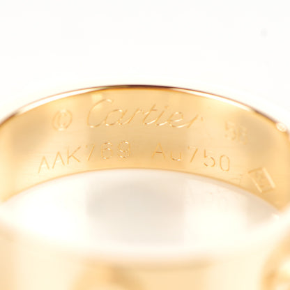 Cartier 18K Yellow Gold 5.5mm LOVE Ring 56 7.5 3 of 5