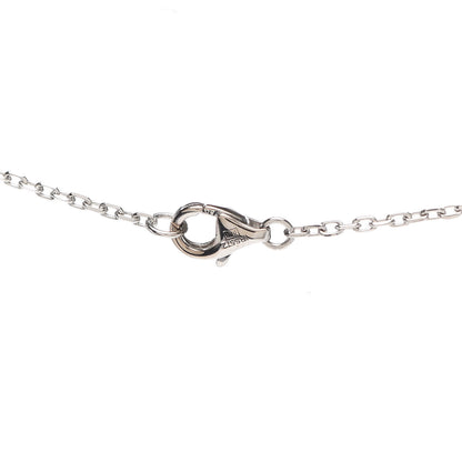 Cartier 18K White Gold Diamond Interlocking LOVE Paved Necklace 4 of 5