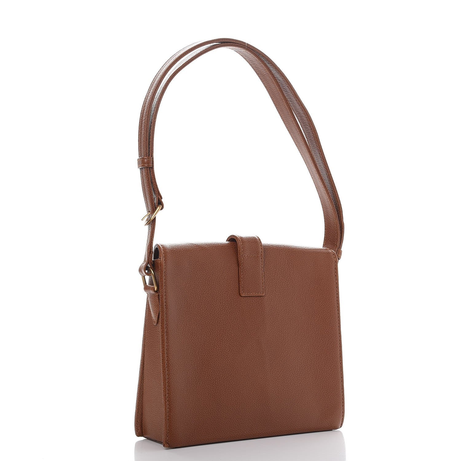 Chanel Grained Calfskin Shoulder Bag Brown 3 of 10