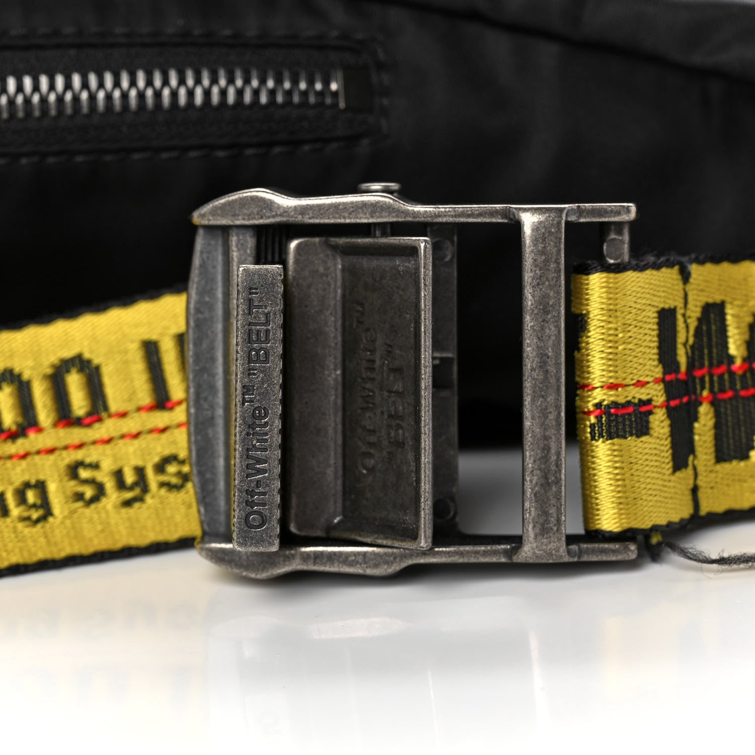 Off-White Canvas Logo Print Belt Bag Black 11 of 13