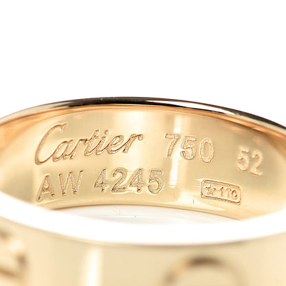Cartier 18K Yellow Gold 5.5mm LOVE Ring 52 6 4 of 4