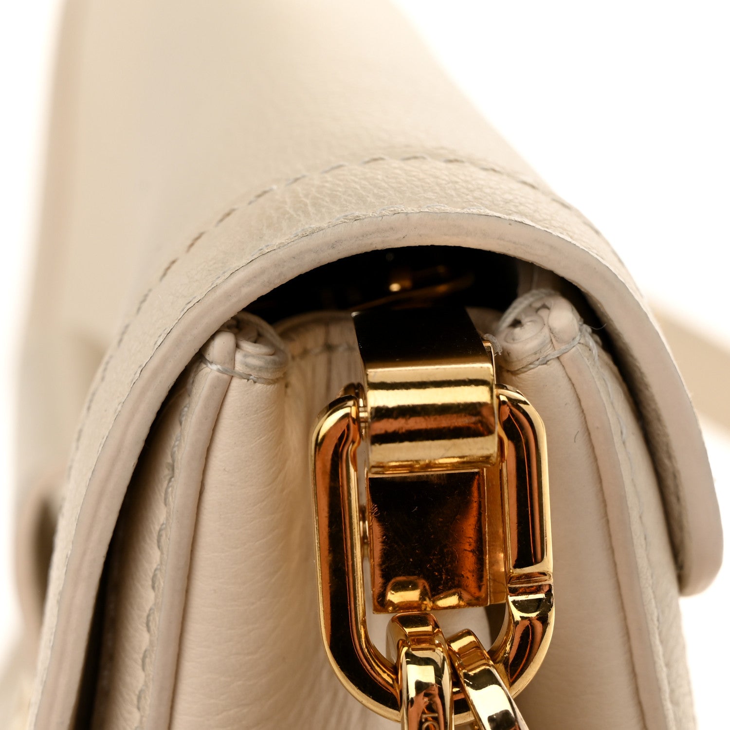 Louis Vuitton Smooth Calfskin Soft Dauphine MM White 11 of 11