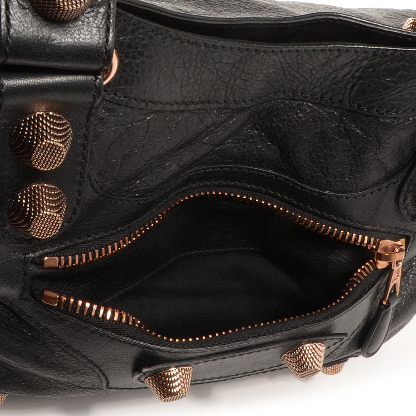 Agneau Giant 21 Rose Gold Hardware Velo Black