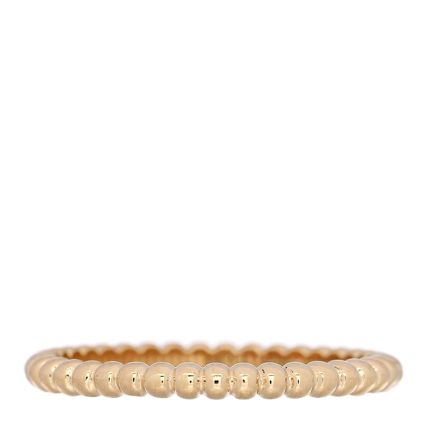 Van Cleef & Arpels 18K Yellow Gold Small Perlee Ring 57 8 3 of 5