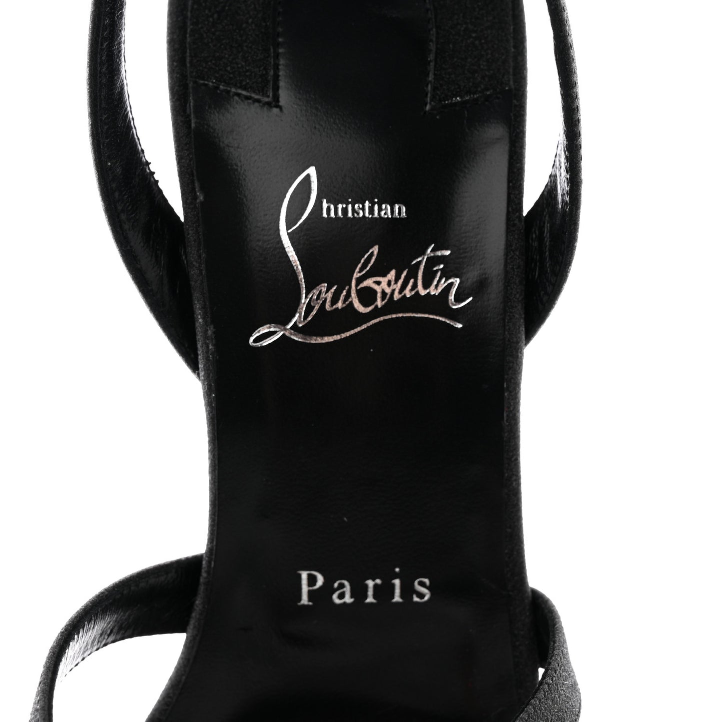 Glitter Calfskin Emilie 100 Slingback Sandals 39.5 Black