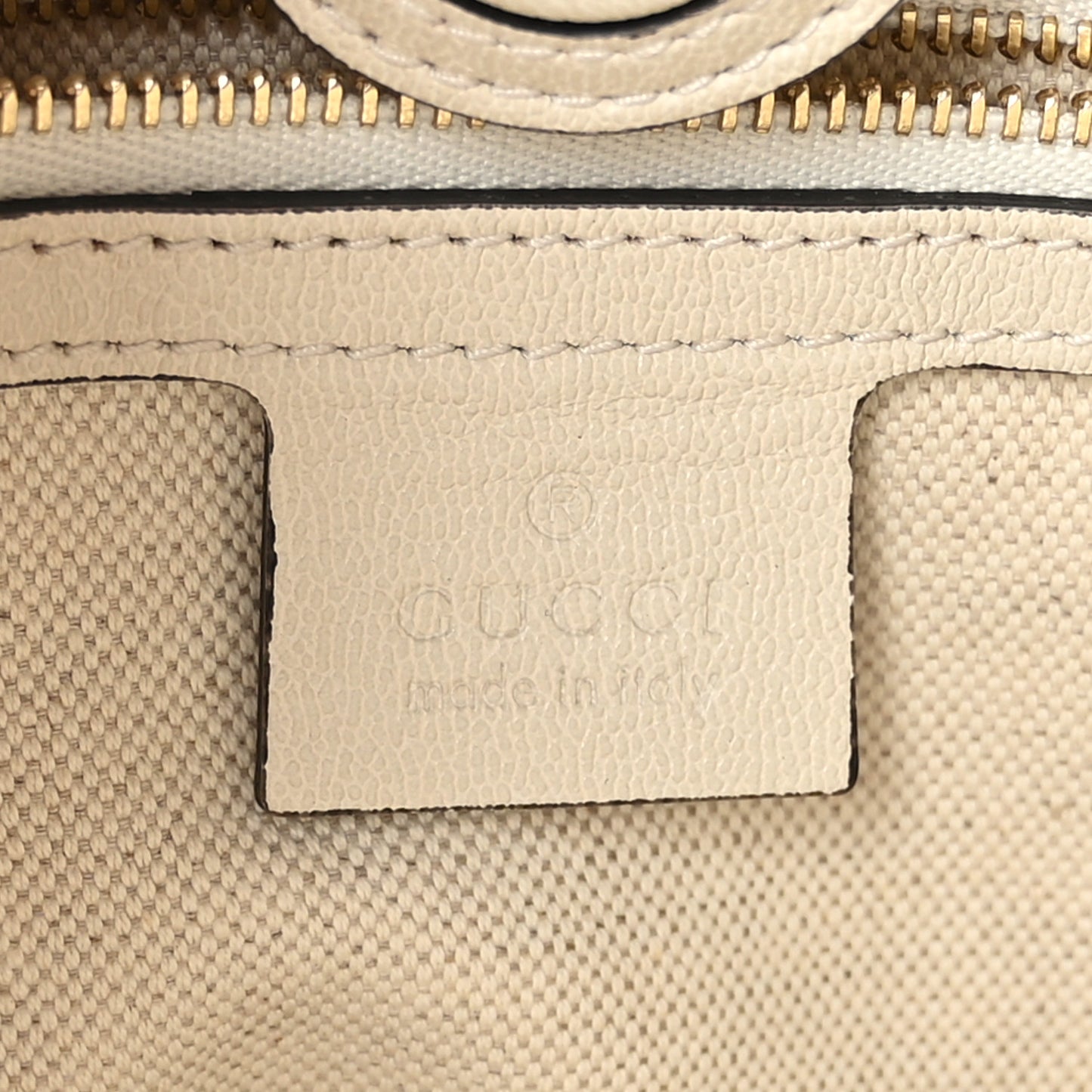 Monogram Calfskin Medium Horsebit 1955 Tote Bag Beige Mystic White
