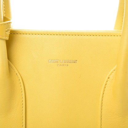 Saint Laurent Grained Calfskin Small Sac De Jour Yellow 6 of 20