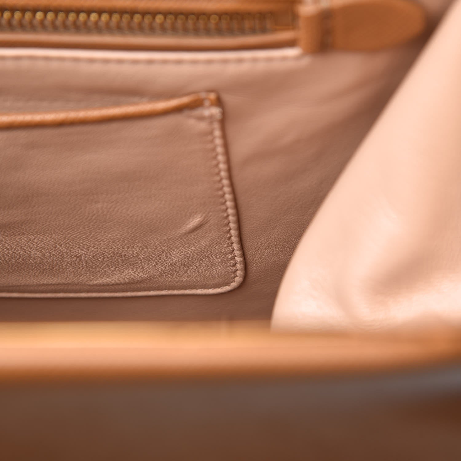 Prada Saffiano Lux Framed Bag Caramel 7 of 8