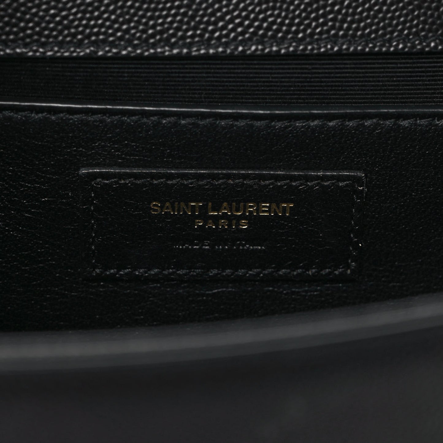 Grain De Poudre Medium Classic Monogram Kate Satchel Black
