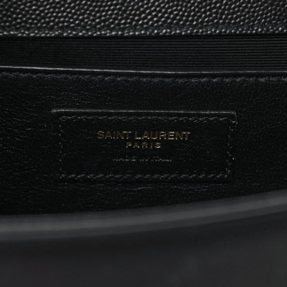 Saint Laurent Grain De Poudre Medium Classic Monogram Kate Satchel Black 6 of 9