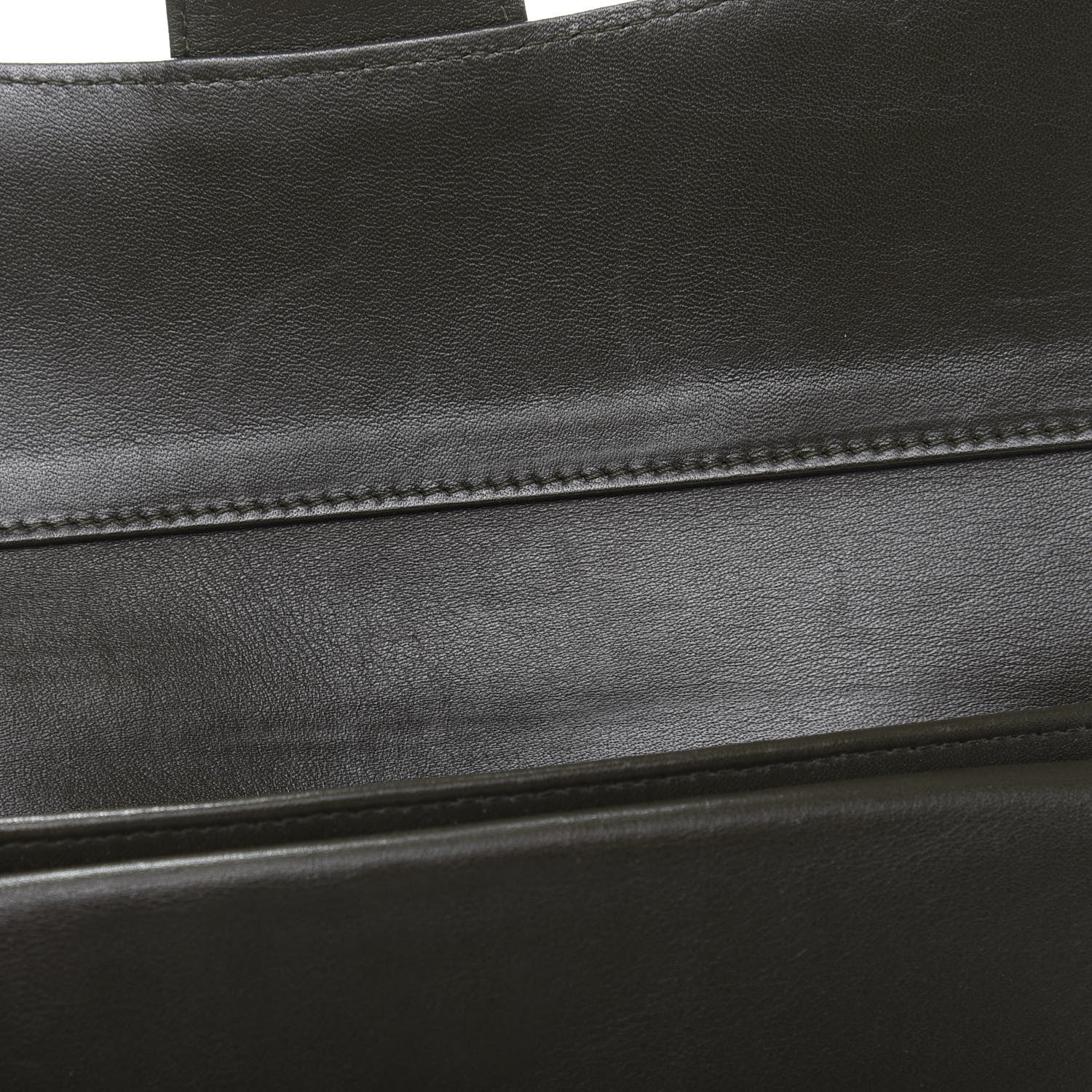 Chanel Caviar Quilted Large Flap Wallet Dark Green 11 of 13