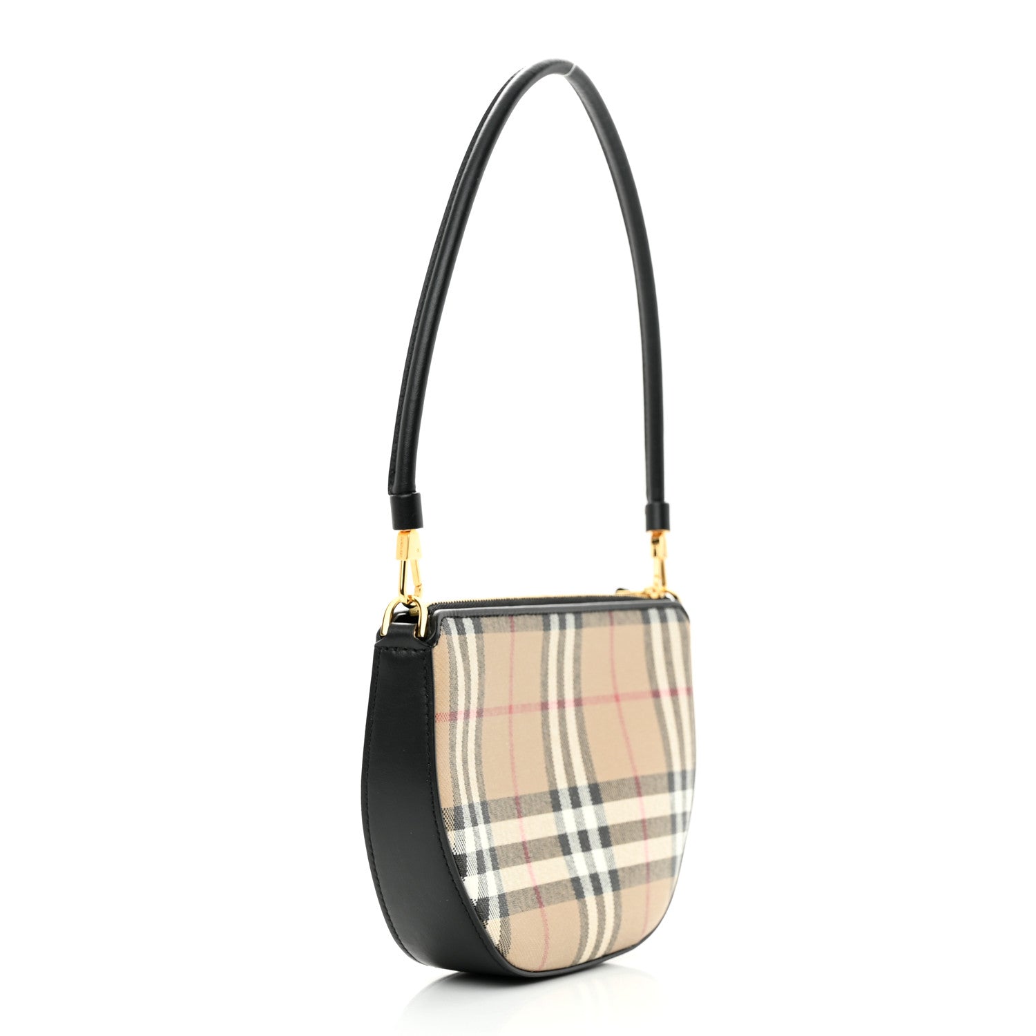 Burberry Vintage Check Calfskin Olympia Slim Pouch Archive Beige 3 of 9