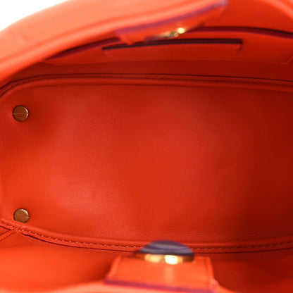 Valentino Garavani Nappa Small Roman Stud The Handle Bag Orange Zest 6 of 9
